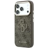 Guess 4G & Big Resin Logo Dėklas, skirtas iPhone 17 Pro Max / 18 Pro Max – Ruda