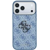 Dėklas Guess 4G & Big Resin Logo Case, skirta iPhone 17 Pro Max / 18 Pro Max – šviesiai mėlyna