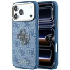 Dėklas Guess 4G & Big Resin Logo Case for iPhone 17 Pro / 18 Pro - Šviesiai mėlyna