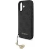 Guess 4G Charm dėklas skirtas iPhone 17 Tone on Tone pilkos spalvos