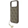 Guess 4G Charm dėklas skirtas Apple iPhone 17 Pro Max Tone on Tone rudos spalvos