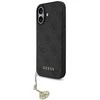 Guess 4G Charm dėklas skirtas iPhone 17 Tone on Tone pilkos spalvos