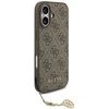 Guess 4G Charm dėklas skirtas Apple iPhone 17 Tone on Tone rudos spalvos