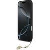 Guess 4G Charm pilkos spalvos „Tone on Tone“ dėklas, skirtas iPhone 17 Pro Max