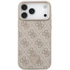 Guess 4G Triangle Logo MagSafe dėklas, skirtas iPhone 17 Pro Max / 18 Pro Max – rožinio aukso