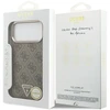 Dėklas Guess 4G Triangle Logo MagSafe Case, skirtas iPhone 17 Pro Max / 18 Pro Max - Ruda