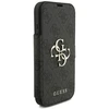 Dėklas Guess Book 4G Metal Logo Case, skirta iPhone 18 Pro / 17 Pro – Juoda