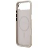 Guess PU Leather Triangle Logo MagSafe dėklas skirtas Apple iPhone Air rožinės spalvos