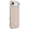 Guess PU Leather Triangle Logo MagSafe dėklas skirtas Apple iPhone Air rožinės spalvos
