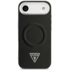 Guess PU Leather Triangle Logo MagSafe dėklas skirtas Apple iPhone Air juodos spalvos