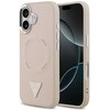 „Guess“ trikampio formos logotipo „MagSafe“ dėklas, skirtas „iPhone 17“ – rožinis