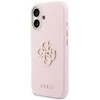 GUESS dėklas, skirtas IPHONE 17 GUHCP17S5PS4RGGP (PU FW Resin Logo) rožinis