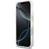 GUESS dėklas, skirtas IPHONE 17 Pro, suderinamas su MagSafe GUHMP17LRBFGFGMP (dervos gėlės ir blizgučiai), rožinis