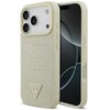 GUESS dėklas IPHONE 17 Pro, suderinamas su MagSafe GUHMP17LPCRTHCD (PU krokodilo trikampio logotipas) auksinis