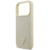 Dėklas Guess Croco Triangle Logo MagSafe case for iPhone 17 Pro - auksinis