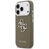 Guess Grained Big 4G Classic Logo - dėklas skirtas Apple iPhone 17 Pro ruda