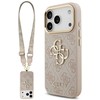 Dėklas Guess 4G Big 4G Classic Logo Big Strap Metal Mygtukai Case for iPhone 17 Pro - Rožinė