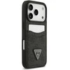 Dėklas GUESS case for IPHONE 17 Pro GUHCP17LP4TPK (4G Double Card Triangle) juodas