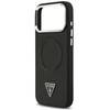 Dėklas GUESS case for IPHONE 17 Pro Max compatible with MagSafe GUHMP17XPSDTSCMK (PU W/ Triangle Logo) juodas