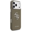 Guess Grained Big 4G Classic Logo - dėklas skirtas Apple iPhone 17 Pro Max ruda