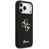 Dėklas GUESS case for IPHONE 17 Pro Max GUHCP17XSC4GSMK (Silicone W/ Big 4G Script) juodas