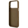 GUESS dėklas, skirtas IPHONE 17 Pro Max, suderinamas su MagSafe GUHMP17XPSDTSCMW (PU su trikampio logotipu), rudas