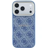 Guess Embossed 4G Classic MagSafe dėklas skirtas iPhone 18 Pro Max / iPhone 17 Pro Max mėlynas