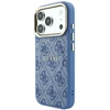Guess Embossed 4G Classic MagSafe dėklas skirtas iPhone 18 Pro Max / iPhone 17 Pro Max mėlynas