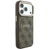 Guess Embossed 4G Classic MagSafe dėklas, skirtas iPhone 18 Pro / iPhone 17 Pro, ruda