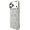 Guess Embossed 4G Classic MagSafe dėklas, skirtas iPhone 18 Pro Max / iPhone 17 Pro Max, rožinės spalvos