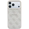 Guess Embossed 4G Classic MagSafe dėklas, skirtas iPhone 18 Pro / iPhone 17 Pro, rožinės spalvos
