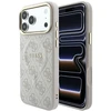 Guess Embossed 4G Classic MagSafe dėklas, skirtas iPhone 18 Pro Max / iPhone 17 Pro Max, rožinės spalvos
