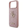 Dėklas Guess Fixed Glitter Big 4G Case for iPhone 18 Pro Max / 17 Pro Max – Rožinė