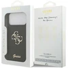 Guess Fixed Glitter Big 4G dėklas, skirtas iPhone 17 Pro Max / 18 Pro Max - Juodas