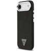 Dėklas Guess Glitter Triangle Logo MagSafe Case for iPhone 17 Air - Juodas