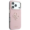Guess Grained & Big Resin Logo dėklas, skirtas iPhone 18 Pro Max / 17 Pro Max – rožinis