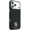 Dėklas Guess Grained Round Strass Logo MagSafe Case for iPhone 18 Pro / 17 Pro - Juodas