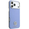 Guess Grained Round Strass Logo MagSafe dėklas, skirtas iPhone 18 Pro Max / 17 Pro Max, mėlynas