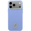 Guess Grained Round Strass Logo MagSafe dėklas, skirtas iPhone 18 Pro Max / 17 Pro Max, mėlynas