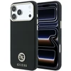 Dėklas Guess Grained Round Strass Logo MagSafe Case for iPhone 18 Pro / 17 Pro - Juodas