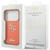Guess IML 4G Script Metal Logo dėklas skirtas Apple iPhone 17 Pro Oranžinis
