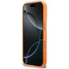 Guess IML 4G Script Metal Logo dėklas skirtas Apple iPhone 17 Pro Oranžinis
