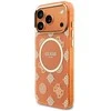 „Guess IML Peony Dot MagSafe“ dėklas, skirtas „iPhone 17 Pro Max“ – oranžinis