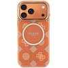„Guess IML Peony Dot MagSafe“ dėklas, skirtas „iPhone 17 Pro Max“ – oranžinis