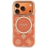 „Guess IML Peony Dot MagSafe“ dėklas, skirtas iPhone 17 Pro – oranžinis