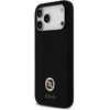 Guess Metal Outline MagSafe dėklas skirtas Apple iPhone 17 Pro Max sidabro spalvos