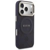 „Guess Peony Hot Stamp MagSafe“ dėklas, skirtas „iPhone 17 Pro“ – Mėlyna