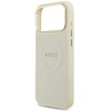 Dėklas Guess Peony Hot Stamp MagSafe skirtas Apple iPhone 17 Pro Max beige