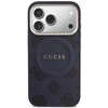 „Guess Peony Hot Stamp MagSafe“ dėklas, skirtas „iPhone 17 Pro“ – Mėlyna