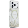 Dėklas Guess Resin Bottom Glitter MagSafe Case, skirta iPhone 18 Pro / 17 Pro - auksinė